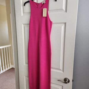 MICHAEL MICHAEL KORS Ribbed Stretch Viscose Tank Dress